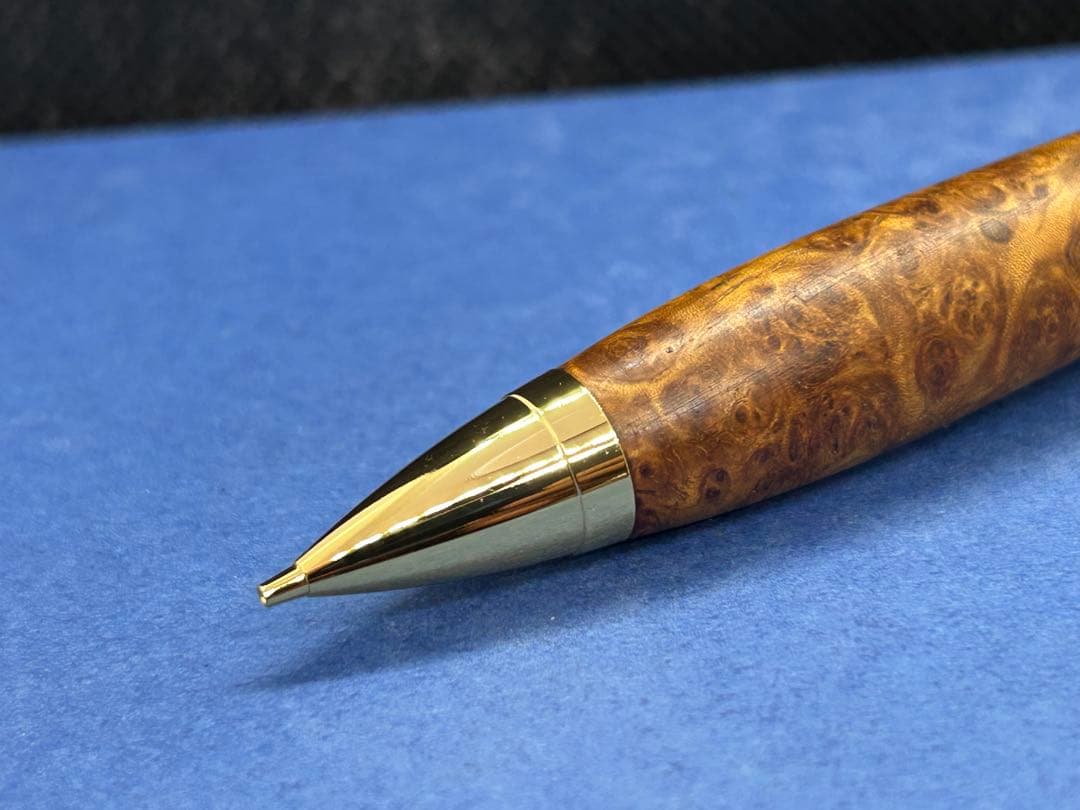 【早い者勝ち】極上花梨瘤　シャープペンシル0.5 木軸ペン　加藤金属