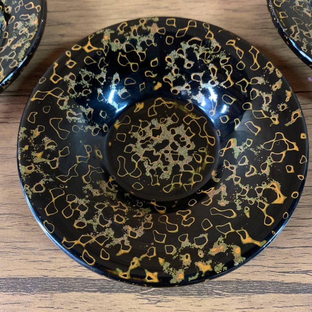 津軽塗　茶道具　唐塗　茶櫃　茶器　茶托　茶筒　セット