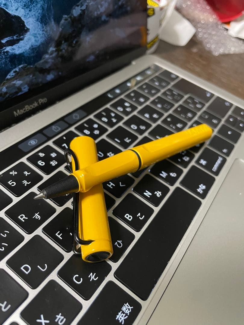 ラミー　サファリ　ローラーボール　旧イエロー　山吹色　LAMY safari