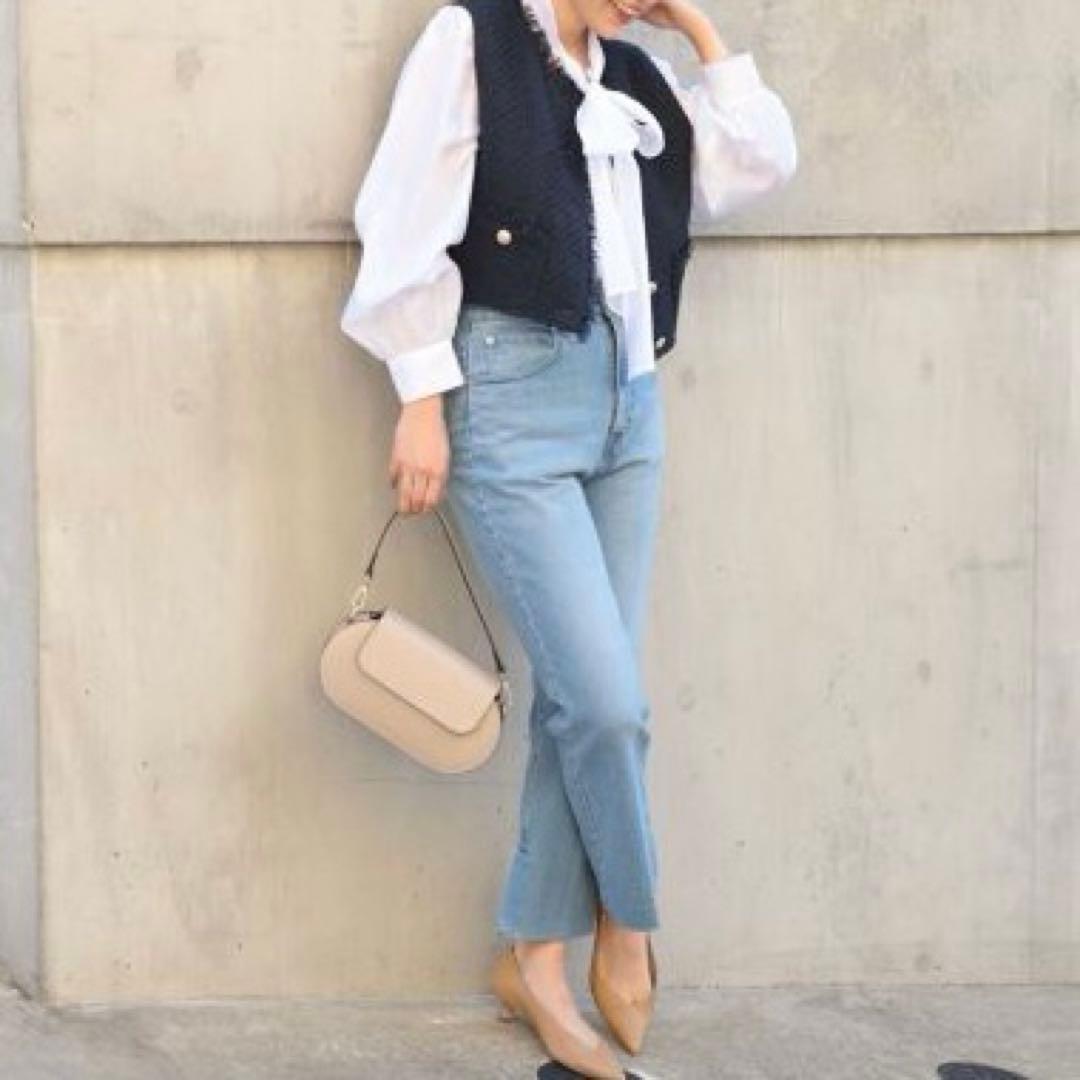 beautiful life ノーリーズ 2WAYシアーリボンブラウス