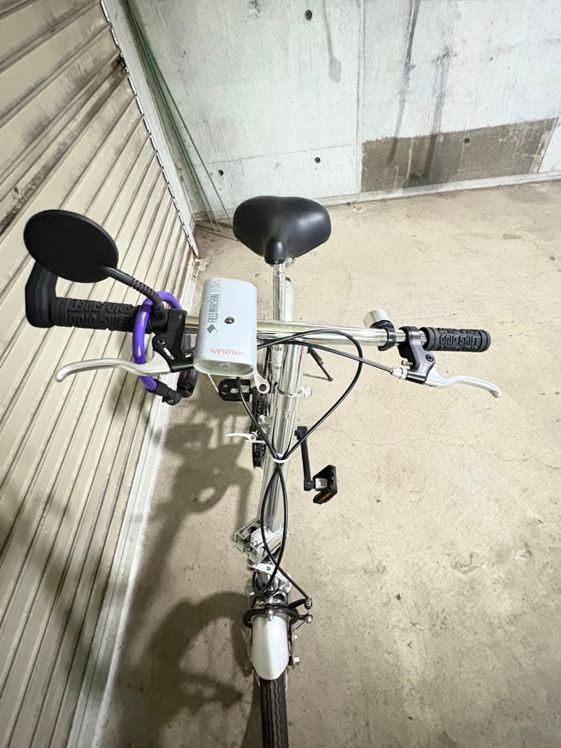 アウトドア 折りたたみ自転車 シルバー