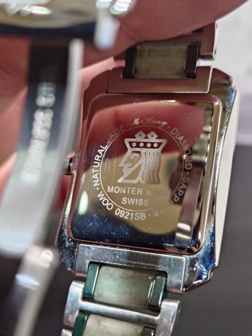 モンテキング　天然翡翠　レディース腕時計　可動品
