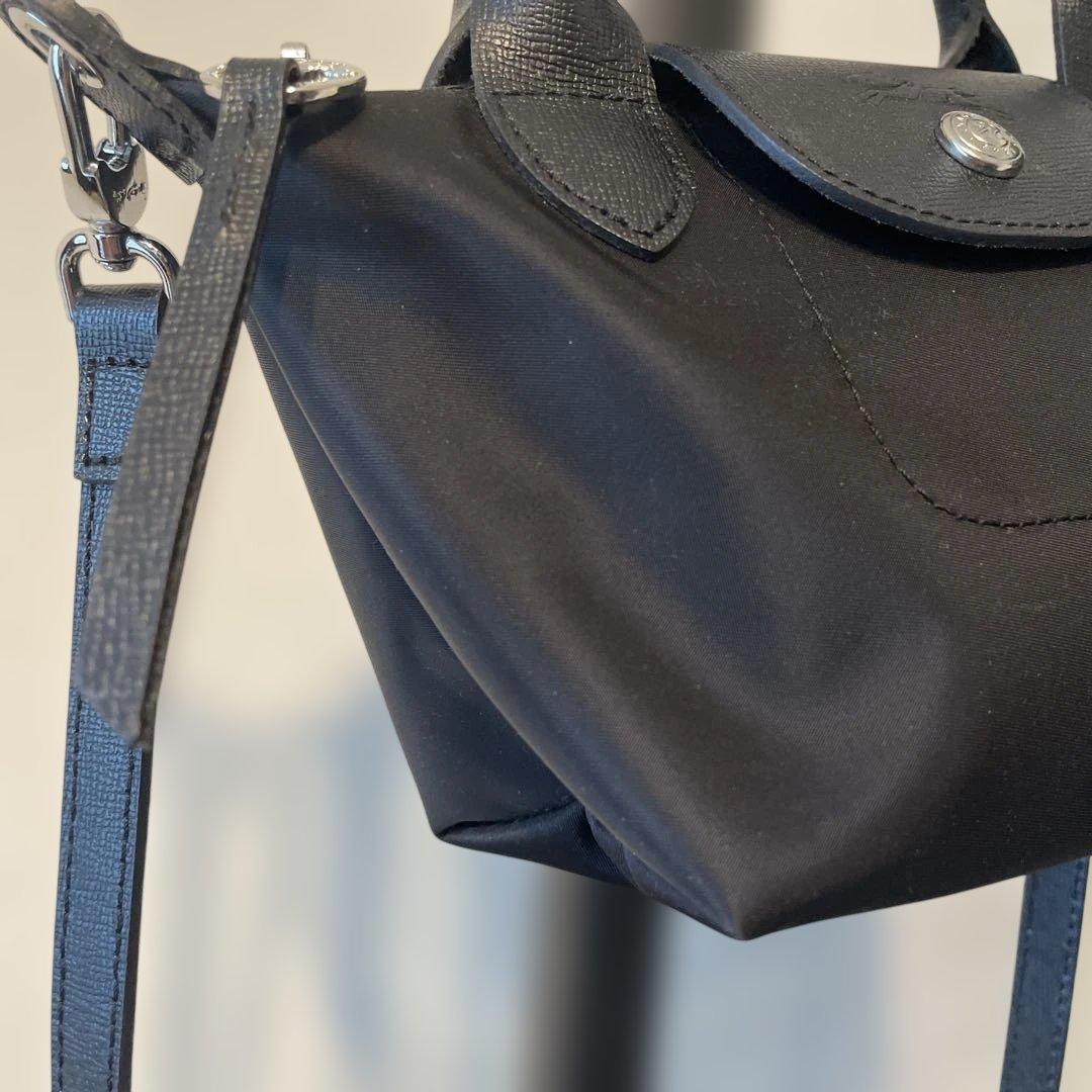 Longchamp ル プリアージュ ネオ トップハンドルXS ブラック