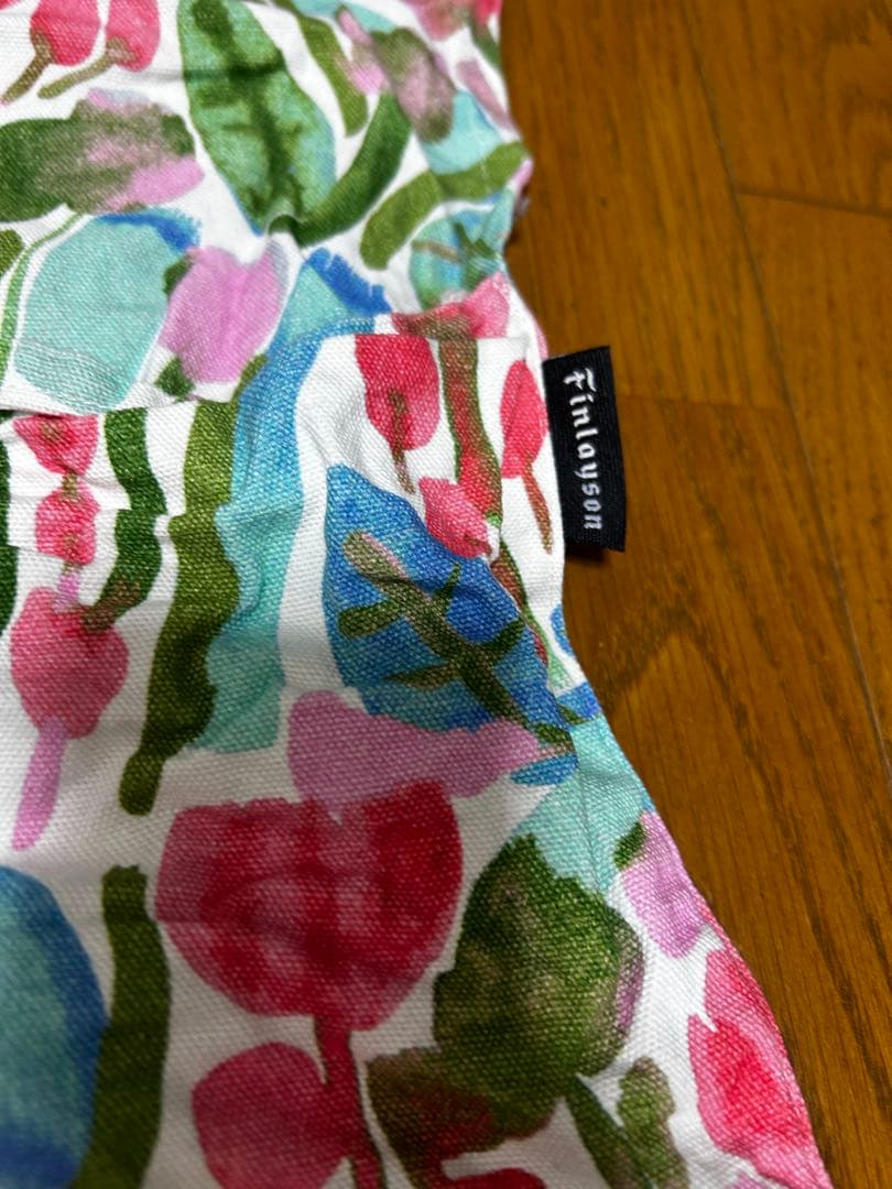 フィンレイソン花柄エプロン　フィンランド