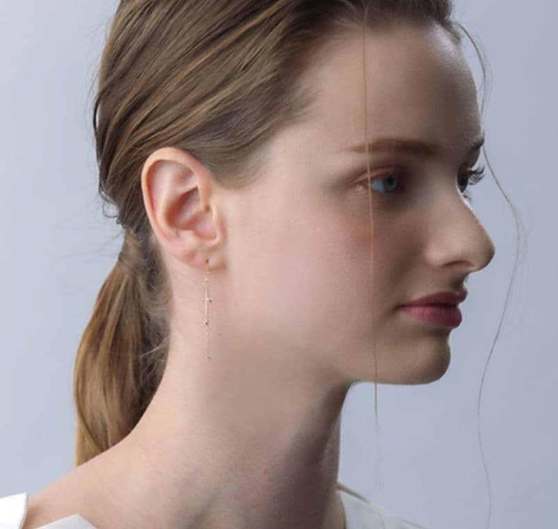 STAR JEWELRY K10 ピアス　DEW DROPS