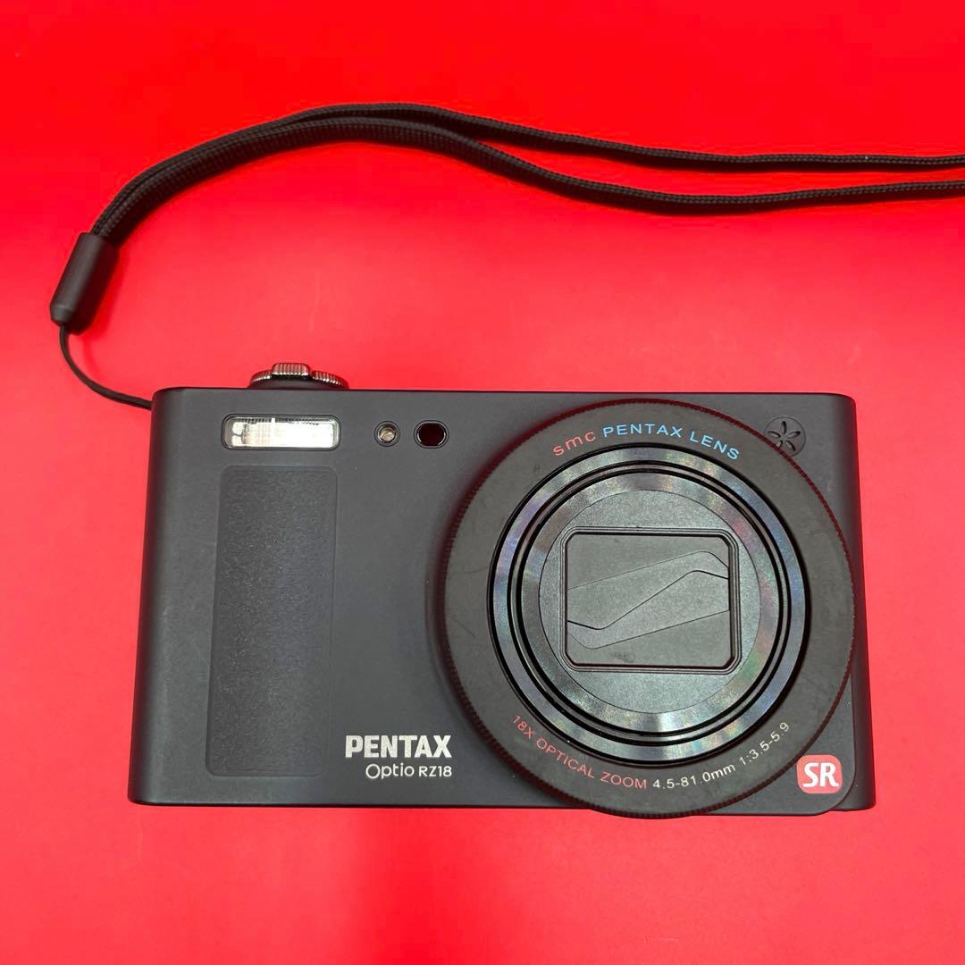 【動作確認済】PENTAX Optio RZ18 ブラック 光学18倍ズーム