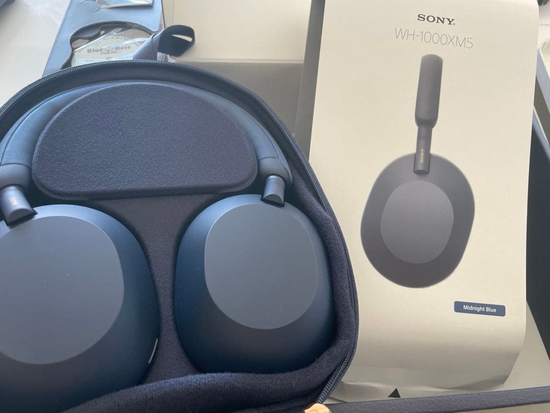 SONY　WH-1000XM5　ミッドナイトブルー　保証書＆earprofit付