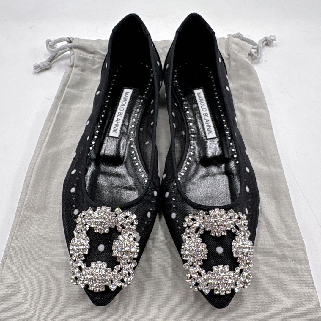 【未使用品】MANOLOBLAHNIK マノロブラニク ハンギシ　フラットレース