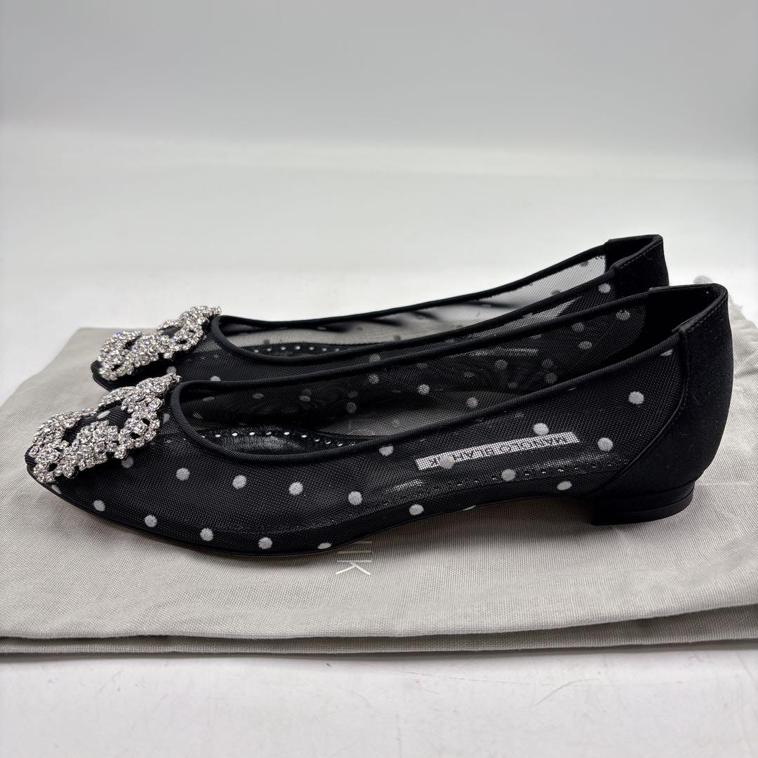 【未使用品】MANOLOBLAHNIK マノロブラニク ハンギシ　フラットレース