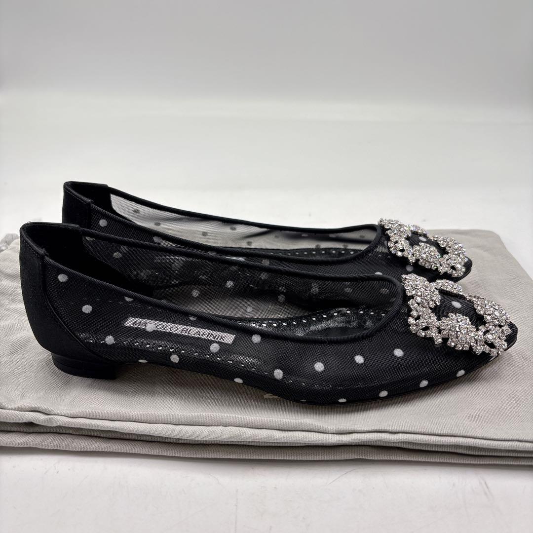 【未使用品】MANOLOBLAHNIK マノロブラニク ハンギシ　フラットレース