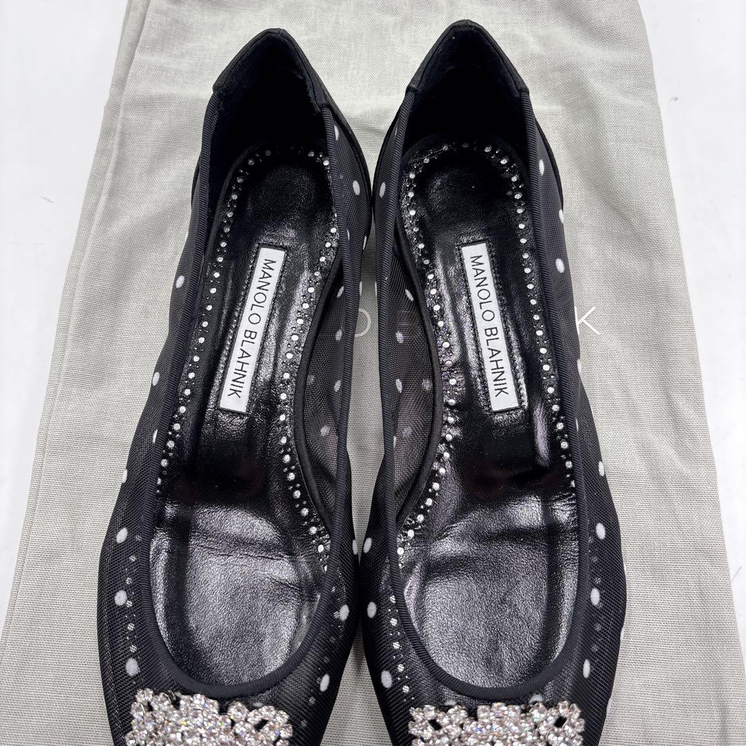 【未使用品】MANOLOBLAHNIK マノロブラニク ハンギシ　フラットレース