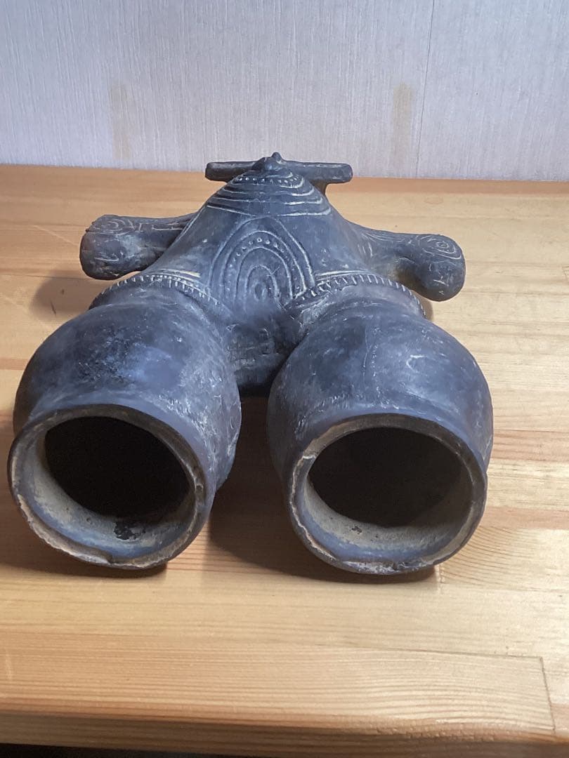 仮面土偶特大　長野県中ツ原縄文弥生古墳複製品高さ約32cm×幅約20cm