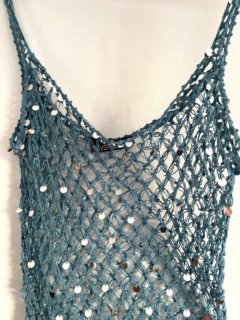 【希少デザイン】ヒステリックス スパンコール キャミソール　90sヴィンテージ