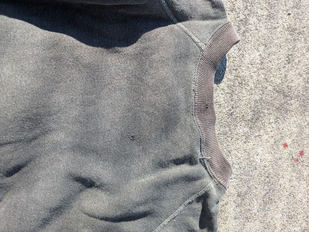 ビンテージスエット4本針 カレッジ 60年代 ブラックフェード