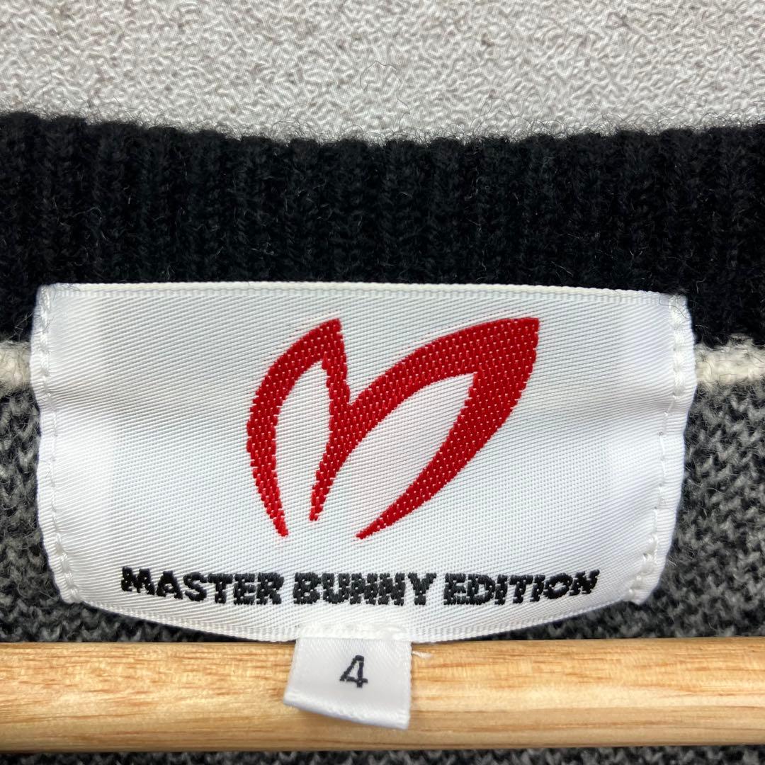 MASTER BUNNY EDITION ニットセーター ロゴ ゴルフ 4 灰
