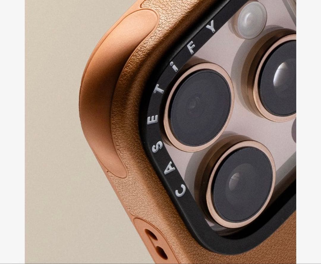 【美品】CASETiFY iPhone16proケースMagSafe対応 タン