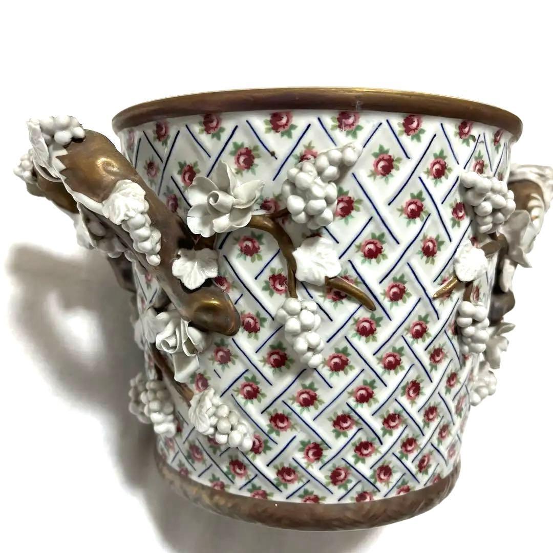 マイセン葡萄花柄バスケット