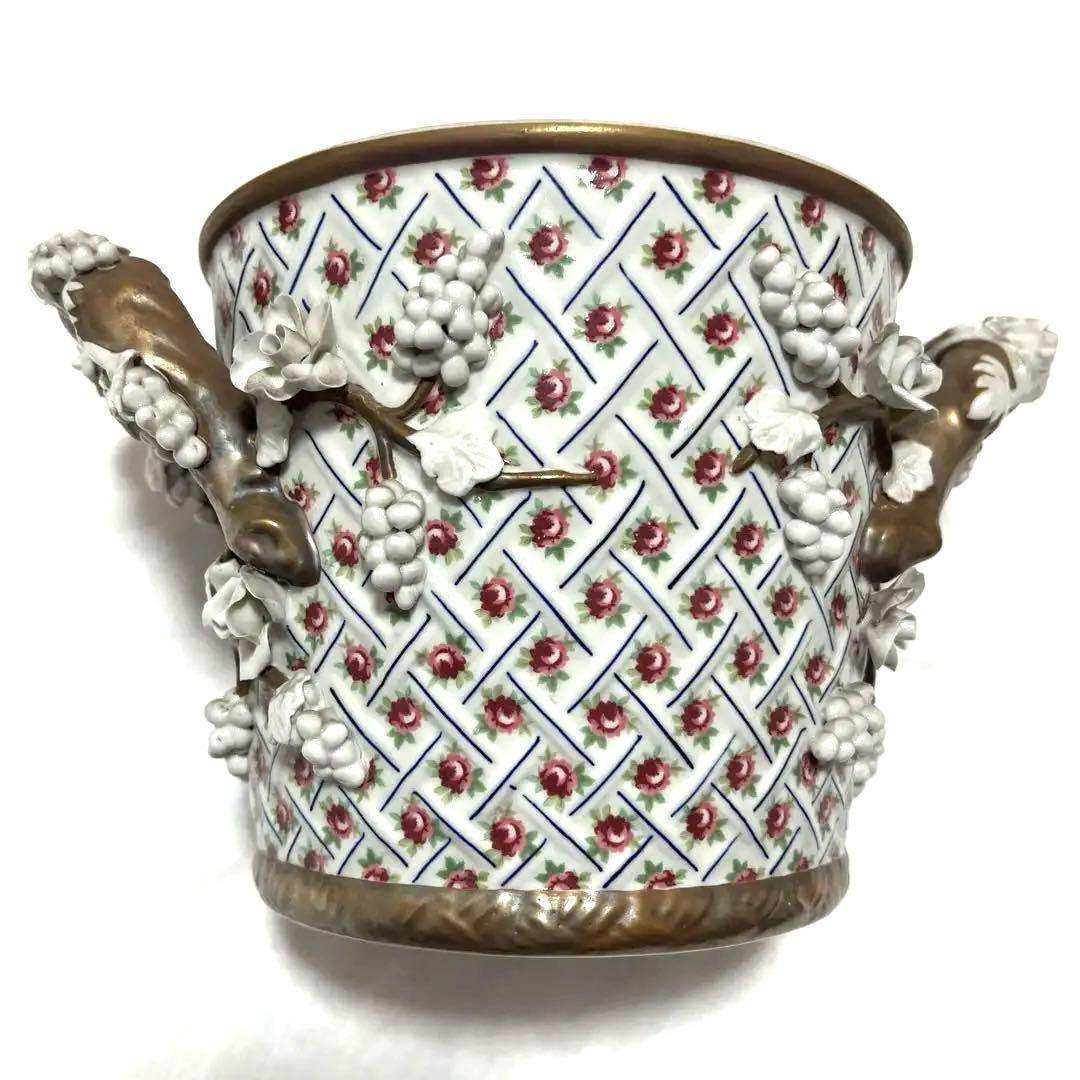 マイセン葡萄花柄バスケット