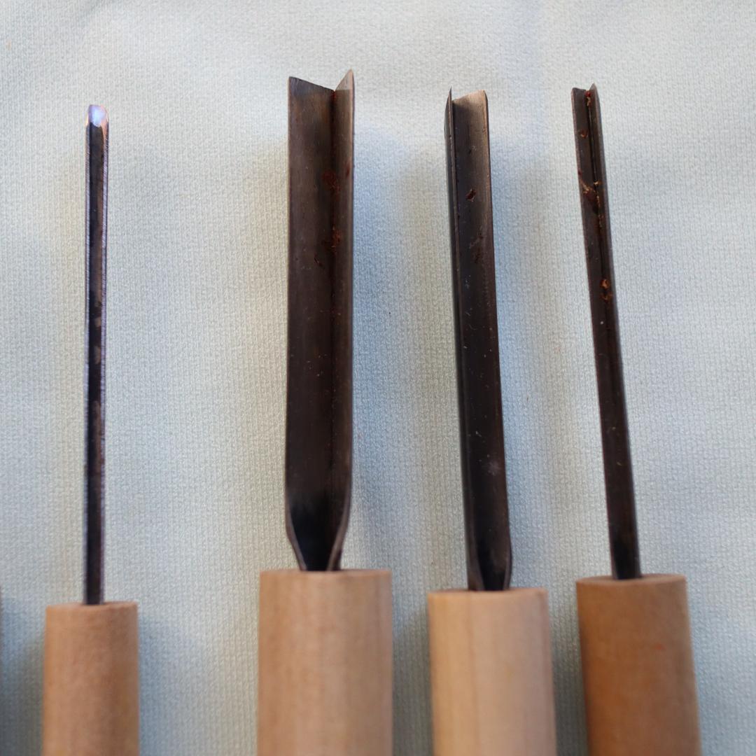 正本 ムキモノセット　全24点　坪錐10本組 　筒抜6本組　繰ヌキ3点　タズナ抜