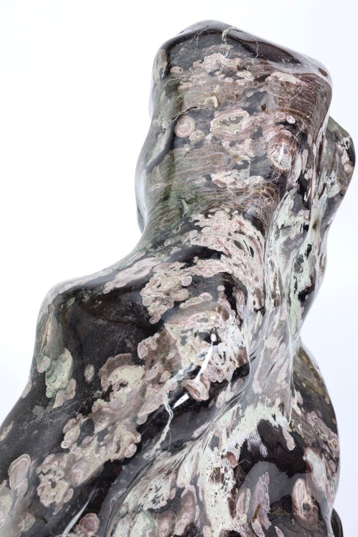 紅梅 梅花石 台座付 15kg 鑑賞石 牡丹石 菊花石 紋石 水石 原石 飾石