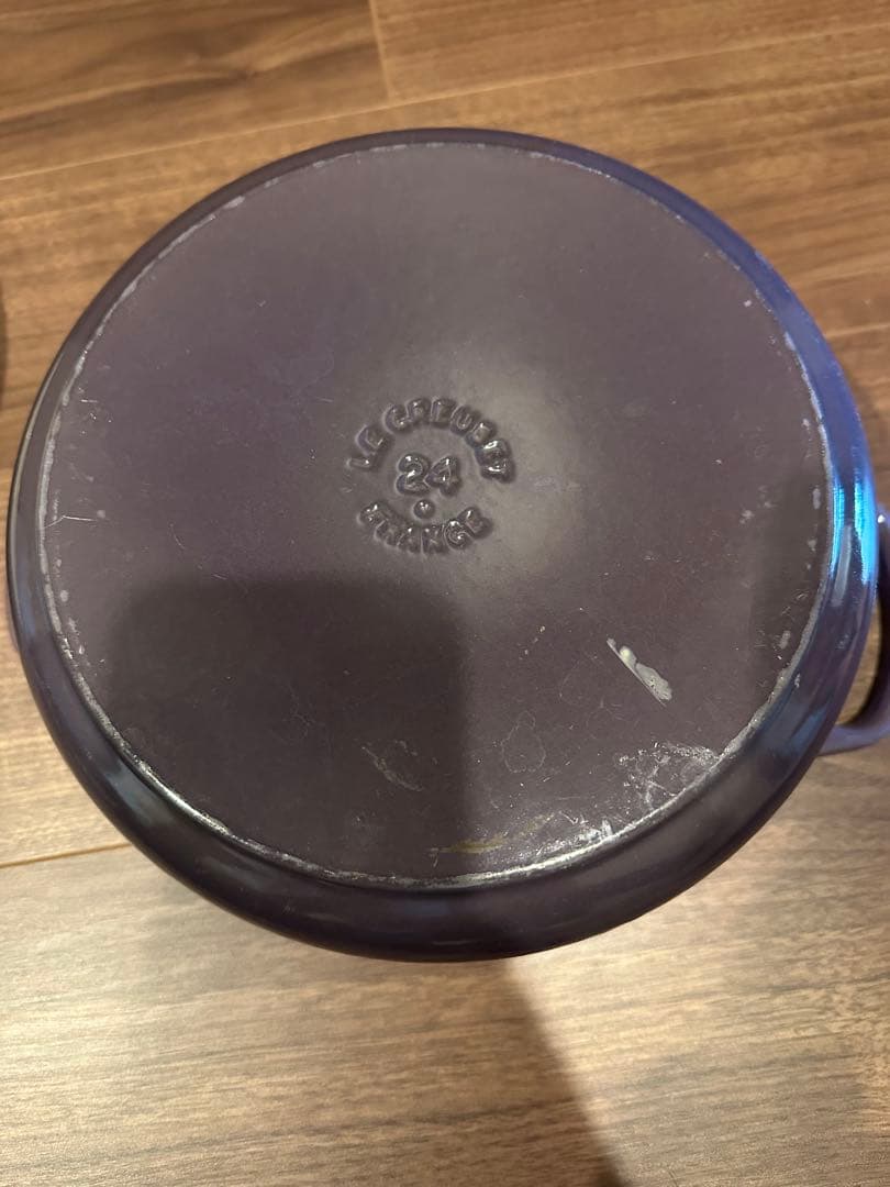 LE CREUSET 両手鍋 パープル　24インチ