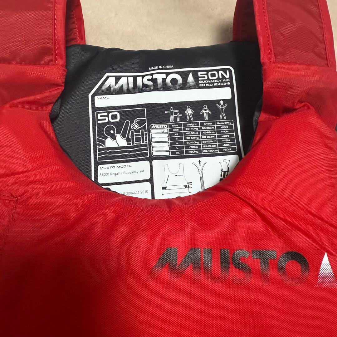 【新品】MUSTO ライフジャケット XXS レッド