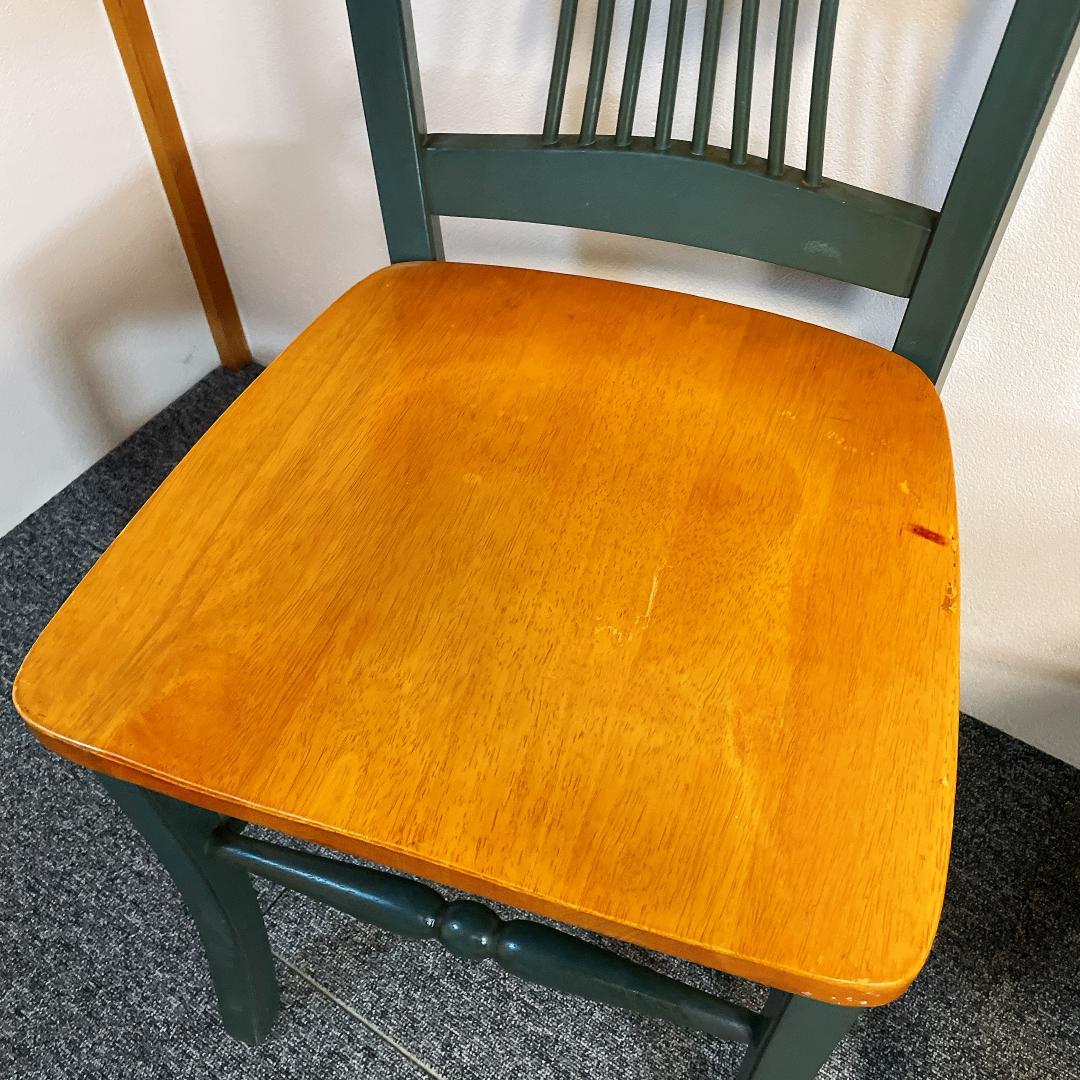 カントリースタイル　ダイニングチェアセット　シャビー　レトロ 2脚セット