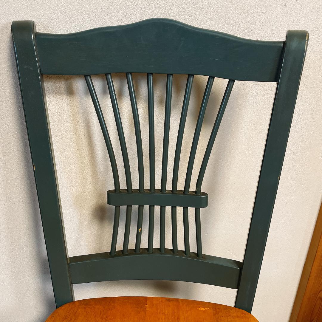 カントリースタイル　ダイニングチェアセット　シャビー　レトロ 2脚セット