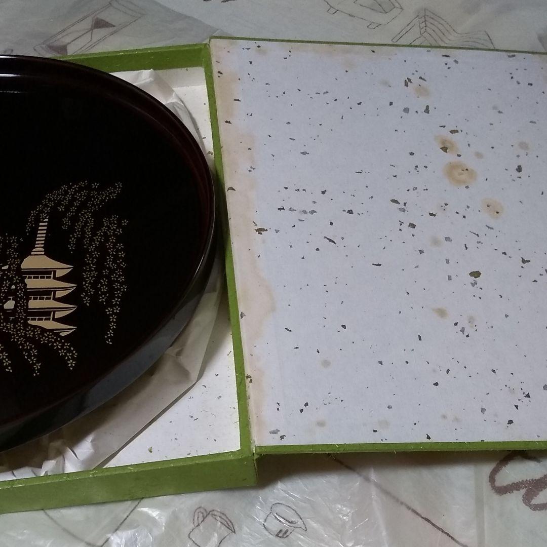 漆器　丸盆　象彦