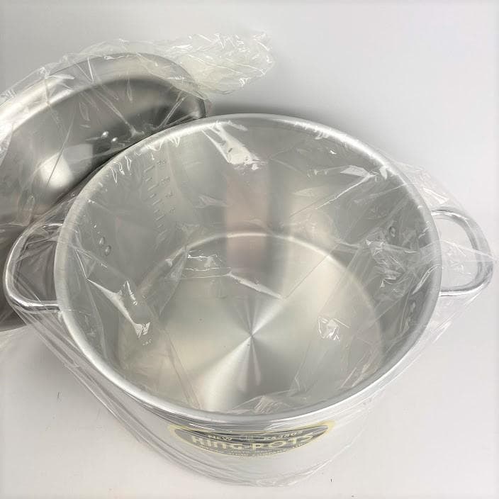 【新品】中尾アルミ製作所 アルミ ニューキング 半寸胴鍋 39cm ラーメン