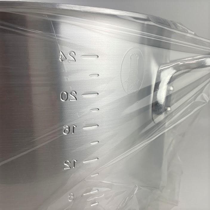 【新品】中尾アルミ製作所 アルミ ニューキング 半寸胴鍋 39cm ラーメン