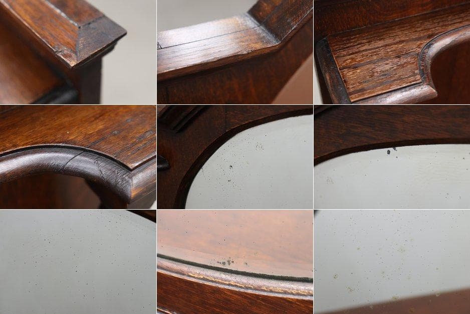 英国 イギリス ミラーバック チェスト オーク材 収納 引き出し サイドボード