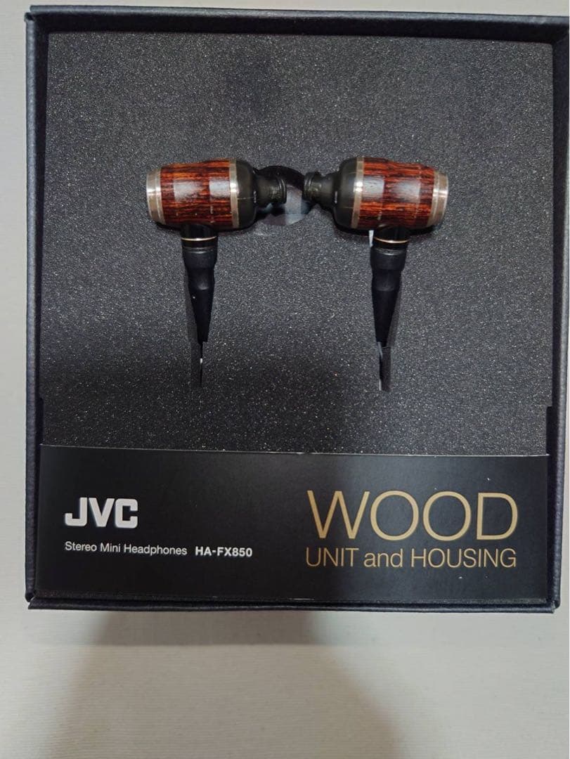 JVC HA-FX850 ウッドドーム型カナル有線イヤホン（美品・動作良好）