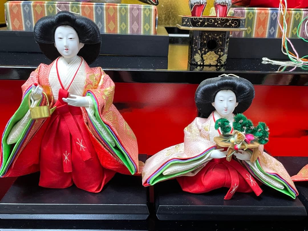 【★ぷーたんママさん専用★】雛人形　お雛様、お内裏様、三人官女、5人囃子のみ