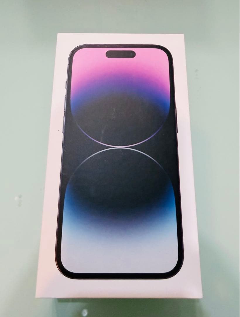 iPhone 14 Pro パープル 箱、ピン、アダプタ、ケーブル、イヤフォン付