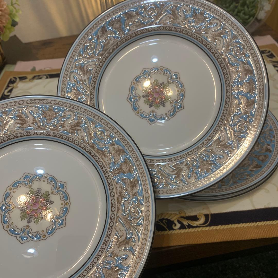 ウェッジウッド フロレンティーン　ターコイズ　17.5cmケーキプレート6枚