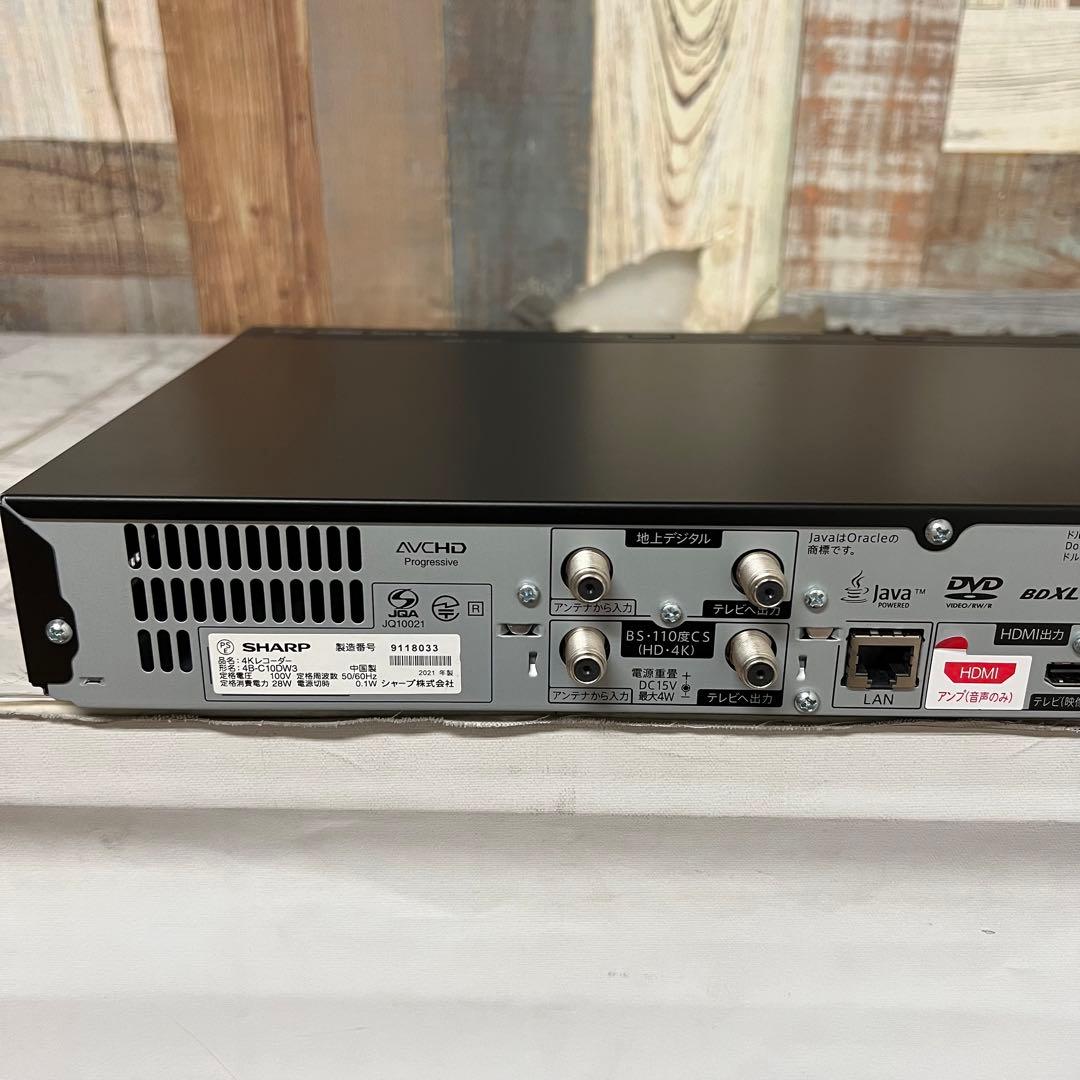 リクエスト価格全国送料込シャープ3年前購入。同時録画 4KブルーレイHDDレコー