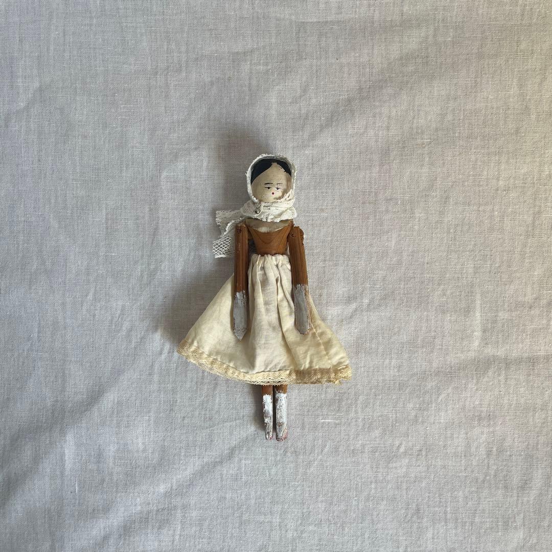 アンティーク　レア　小さい　ペグドール