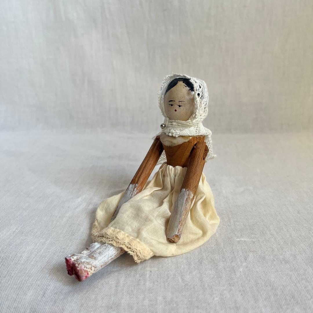 アンティーク　レア　小さい　ペグドール