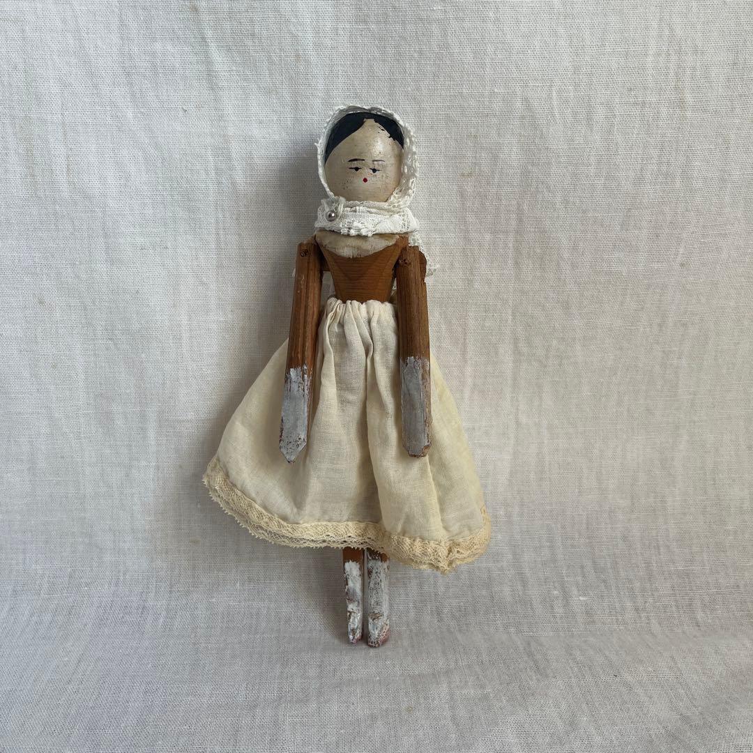 アンティーク　レア　小さい　ペグドール