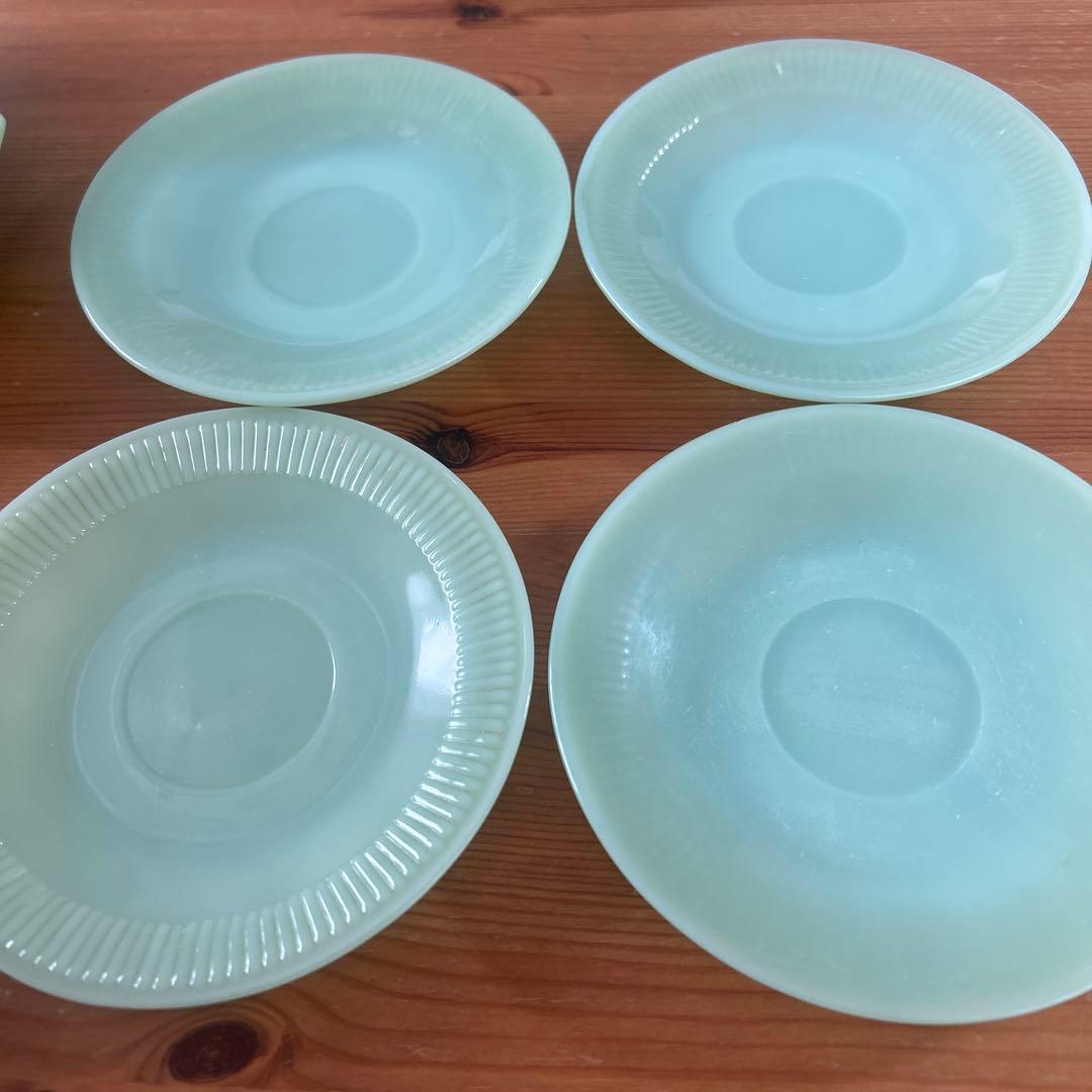 FireKing ファイヤーキング　ジェダイ　カップアンドソーサー　ミルク