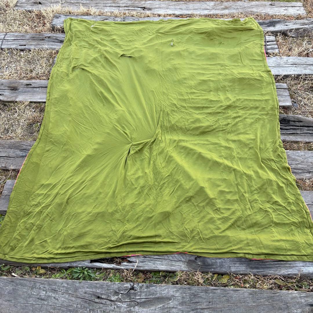 【USA vintage】サイケデリック パッチワーク キルト 布 生地