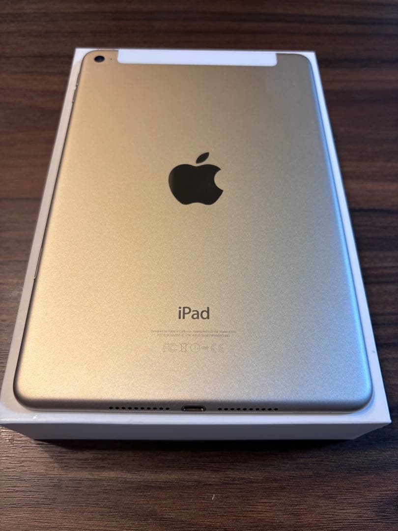 iPadmini4Wifi+Cellular128GB ゴールド　美品