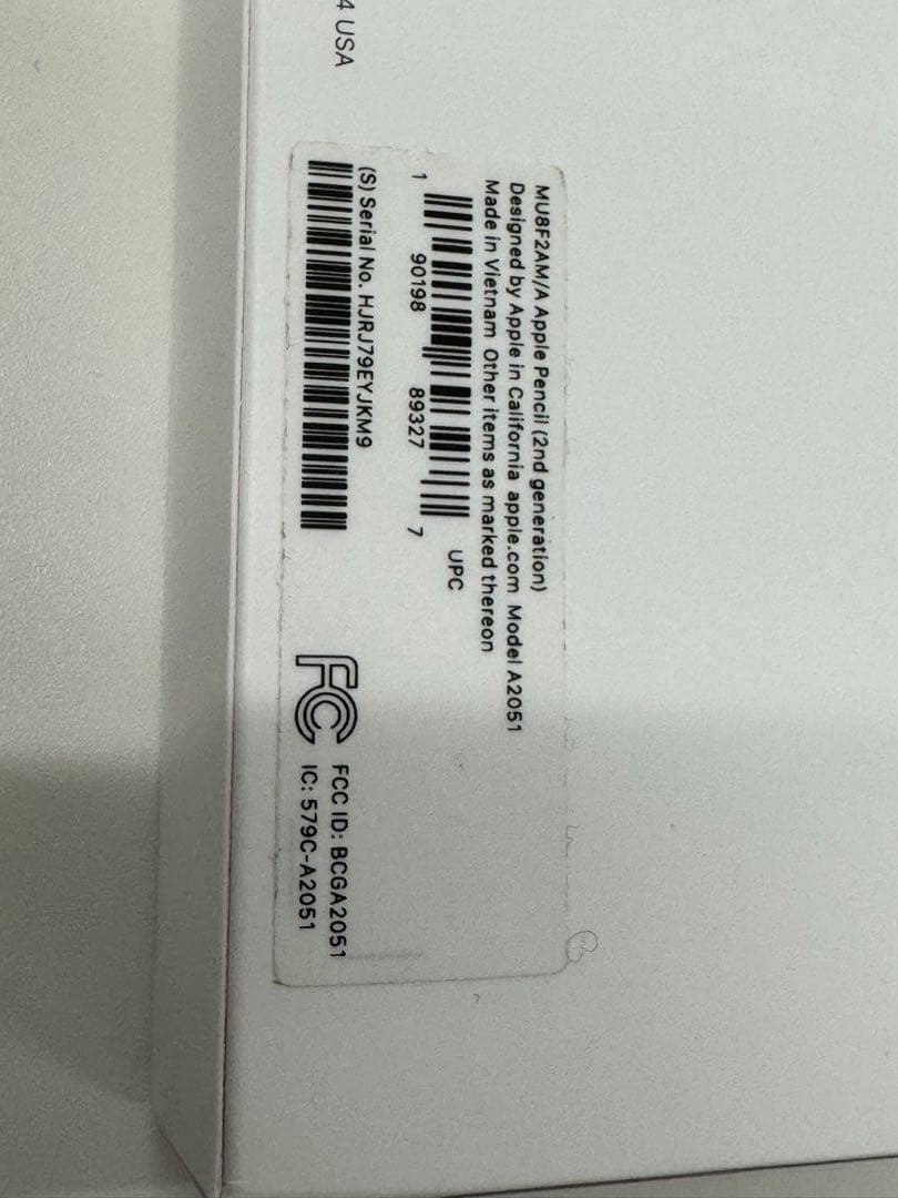 Apple Pencil (第2世代) A2051 美品