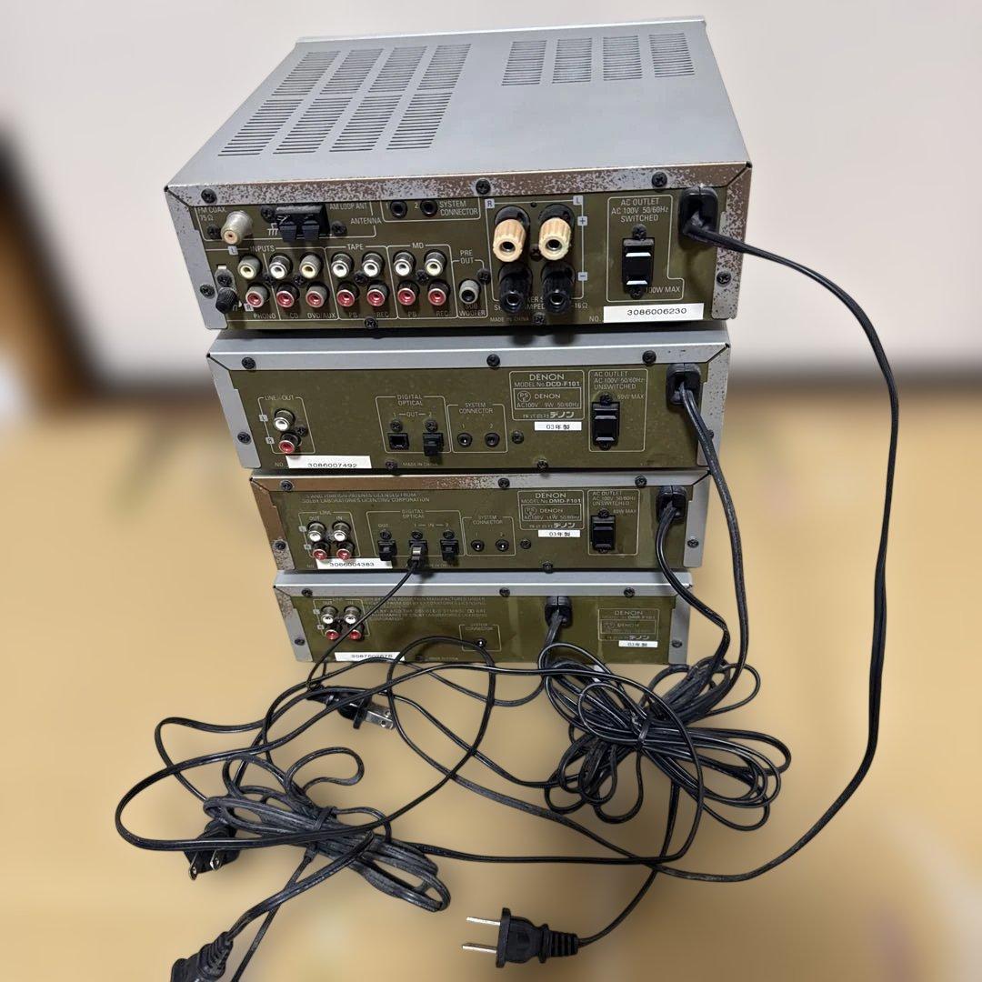 DENON DMD,DRA,DCD,DRR-F101 MDデッキ　MDプレイヤー