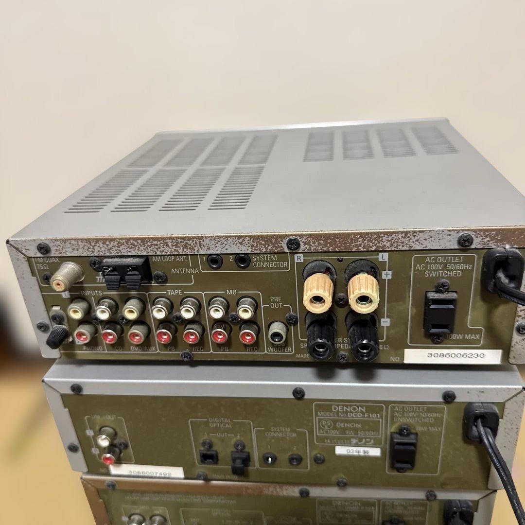 DENON DMD,DRA,DCD,DRR-F101 MDデッキ　MDプレイヤー