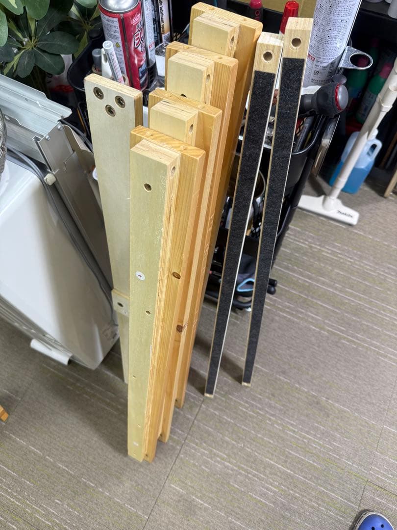 【洗浄消毒作業済】シングルサイズ　スノコ　ベッドフレーム　パイン材　ナチュラル