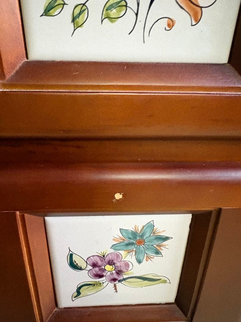 スペインバレンシア家具　タイル　カントリー　チェスト　梱包たのめる便で安心！