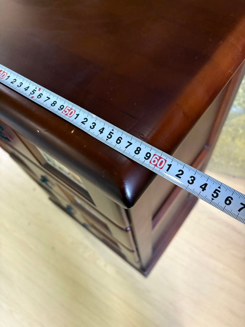 スペインバレンシア家具　タイル　カントリー　チェスト　梱包たのめる便で安心！