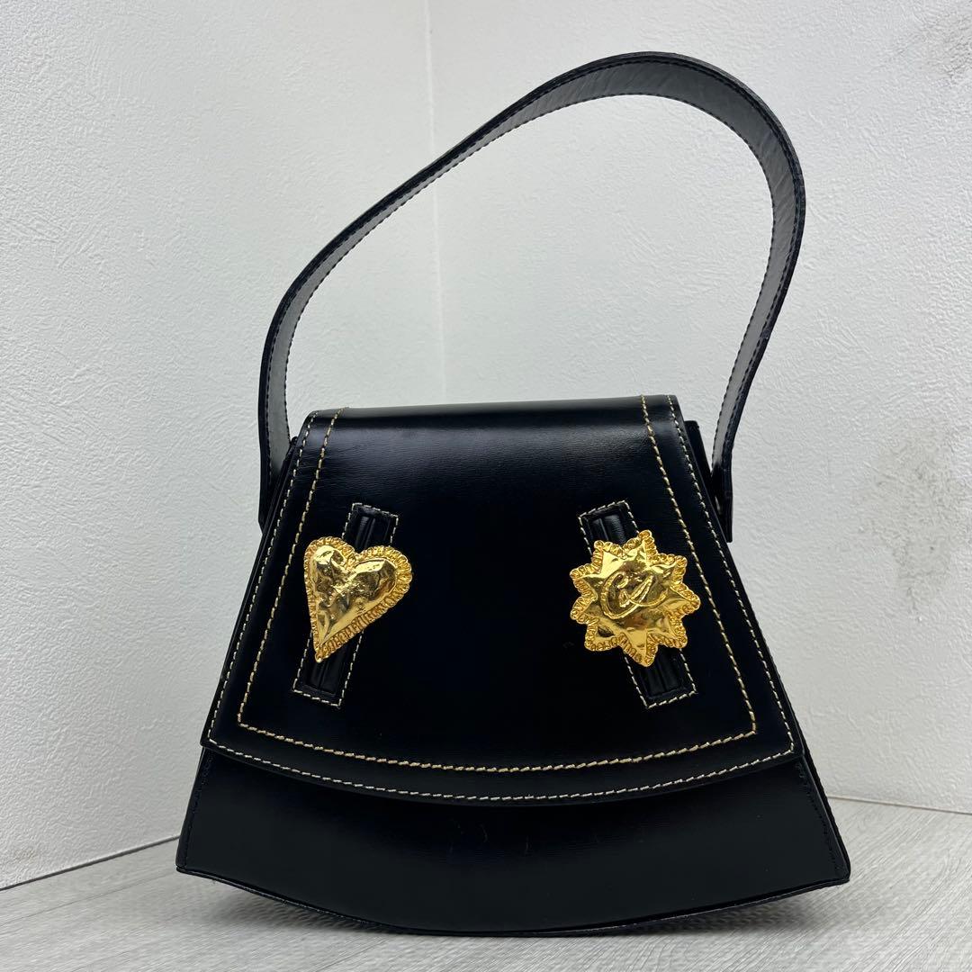 希少✨ Christian Lacroix ハンドバッグ ゴールド金具 レザー
